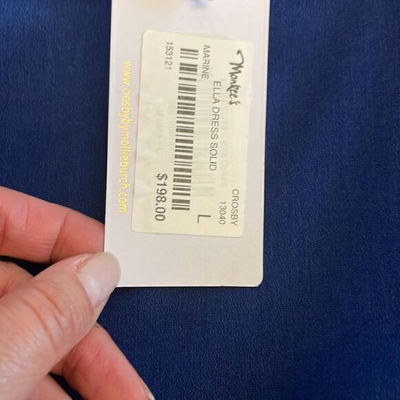 CROSBY BY MOLLIE BURCH SOLID BLUE ELLA DRESS WITH RAINBOW STRAPS.  NEW W… - Picture 5 of 12